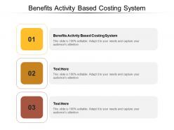 Benefits activity based costing system ppt powerpoint presentation portfolio infographic template cpb