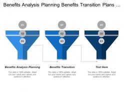 Benefits Analysis Planning Benefits Transition Plans Updates Initiating Processes