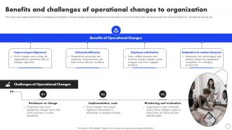 Benefits And Challenges Of Operational Implementing Operational Change CM SS