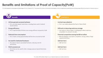 Benefits And Limitations Of Proof Of Capacity Pow Cryptomining Innovations And Trends