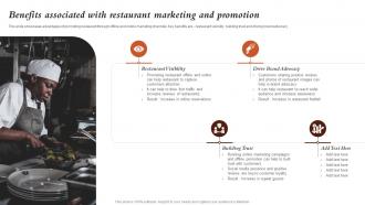 Benefits Associated With Marketing And Promotion Marketing Activities For Fast Food