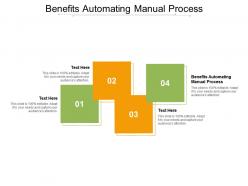 Benefits automating manual process ppt powerpoint presentation styles deck cpb