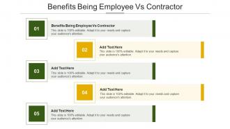 Benefits Being Employee Vs Contractor In Powerpoint And Google Slides Cpb