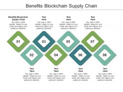 Benefits blockchain supply chain ppt powerpoint presentation summary backgrounds cpb