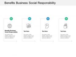 Benefits business social responsibility ppt powerpoint presentation files cpb