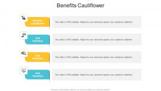 Benefits Cauliflower In Powerpoint And Google Slides Cpb