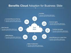Benefits cloud adoption for business slide