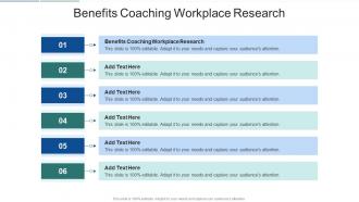 Benefits Coaching Workplace Research In Powerpoint And Google Slides Cpb