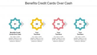 Benefits Credit Cards Over Cash Ppt Powerpoint Presentation Portfolio Background Cpb