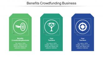 Benefits crowdfunding business ppt powerpoint presentation infographics pictures cpb