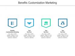 Benefits customization marketing ppt powerpoint presentation show ideas cpb