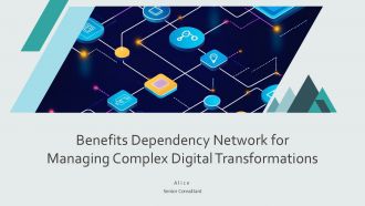 Benefits Dependency Network For Managing Complex Digital Transformations PPT Graphics AT