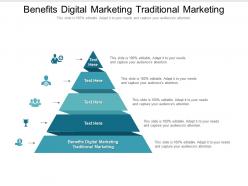 Benefits digital marketing traditional marketing ppt powerpoint presentation slides cpb
