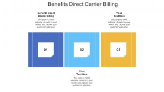 Benefits direct carrier billing ppt powerpoint presentation portfolio infographic template cpb