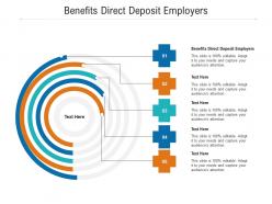 Benefits direct deposit employers ppt powerpoint presentation slides graphics design cpb