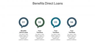 Benefits direct loans ppt powerpoint presentation portfolio diagrams cpb