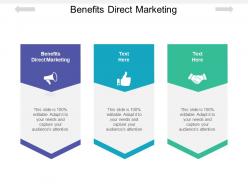 Benefits direct marketing ppt powerpoint presentation infographics cpb