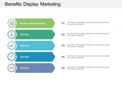 Benefits display marketing ppt powerpoint presentation infographic template grid cpb