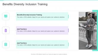 Benefits Diversity Inclusion Training In Powerpoint And Google Slides Cpb