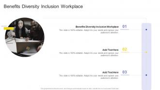 Benefits Diversity Inclusion Workplace In Powerpoint And Google Slides Cpb