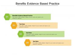 Benefits evidence based practice ppt powerpoint presentation pictures icons cpb