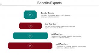 Benefits Exports Ppt Powerpoint Presentation Outline Show Cpb