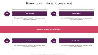 Benefits Female Empowerment In Powerpoint And Google Slides Cpb