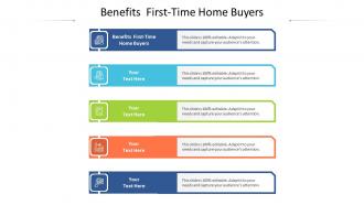 Benefits first time home buyers ppt powerpoint presentation background cpb