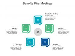 Benefits five meetings ppt powerpoint presentation summary skills cpb
