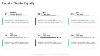 Benefits Gender Equality In Powerpoint And Google Slides Cpb