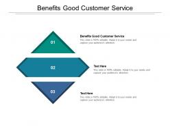 Benefits good customer service ppt powerpoint presentation slides graphics tutorials cpb