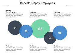 Benefits happy employees ppt powerpoint presentation icon smartart cpb