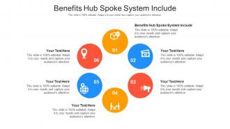Benefits hub spoke system include ppt powerpoint presentation gallery skills cpb