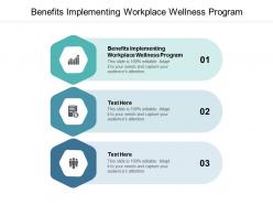 Benefits implementing workplace wellness program ppt powerpoint presentation show inspiration cpb