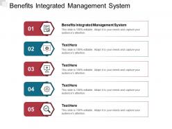 Benefits integrated management system ppt powerpoint presentation inspiration cpb