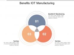Benefits iot manufacturing ppt powerpoint presentation professional outfit cpb