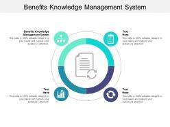 Benefits knowledge management system ppt powerpoint presentation styles portfolio cpb