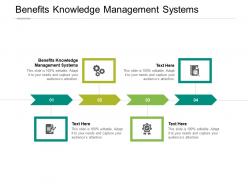 Benefits knowledge management systems ppt powerpoint presentation styles cpb