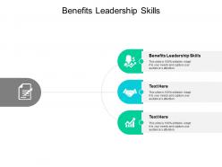 Benefits leadership skills ppt powerpoint presentation portfolio cpb