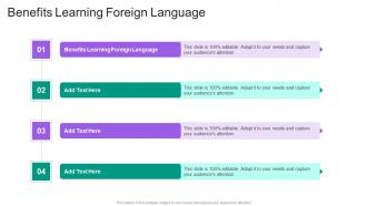 Benefits Learning Foreign Language In Powerpoint And Google Slides Cpb