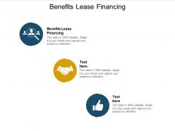 Benefits lease financing ppt powerpoint presentation file ideas cpb