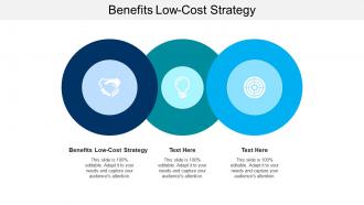 Benefits lowcost strategy ppt powerpoint presentation model styles cpb