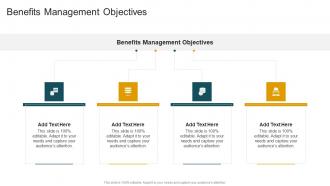 Benefits Management Objectives In Powerpoint And Google Slides Cpb