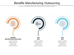 Benefits manufacturing outsourcing ppt powerpoint presentation show introduction cpb