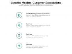 Benefits meeting customer expectations ppt powerpoint presentation outline icons cpb