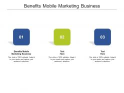 Benefits mobile marketing business ppt powerpoint presentation model skills cpb