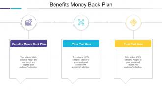 Benefits Money Back Plan Ppt Powerpoint Presentation Styles Objects Cpb