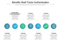 Benefits multi factor authentication ppt powerpoint presentation diagram templates cpb