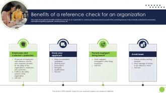 Benefits Of A Reference Check For An Organization
