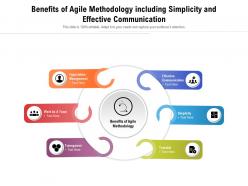 Benefits of agile methodology including simplicity and effective communication